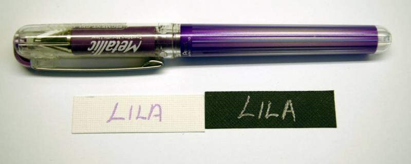 P - Metallic Gel penna lila