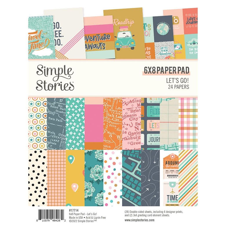 SS - Double-Sided Paper Pad 6X8 - Let´s Go!