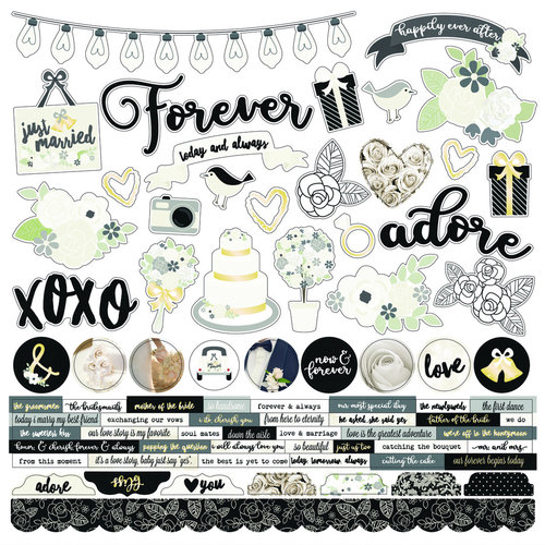 SS - Cardstock Stickers, Always & Forever