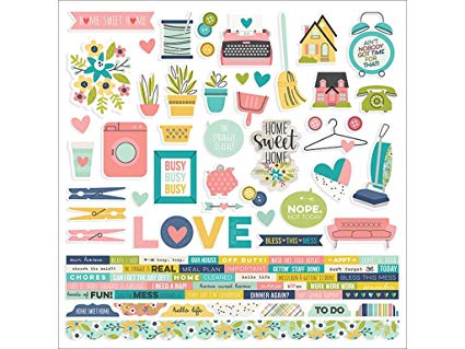 SS - Combo Cardstock stickers Domestic Bliss