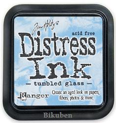 R - Distress Ink Pad, Tumbled Glass