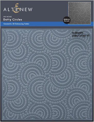 A - 3D Embossing folder, Dotty Circles