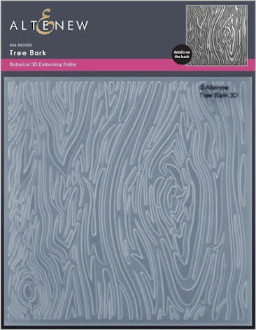 A - 3D Embossing folder, Tree Bark