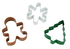 Cookie Cutter Set - Julgran Snöflinga & Pepparkaksgubbe