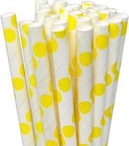 Sugrör - Gula Prickar