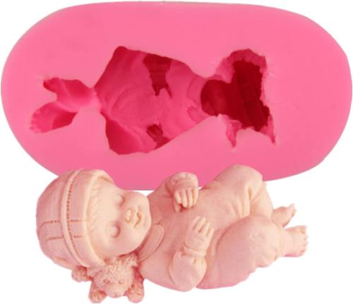 Siliconform - Baby Sovande på rygg