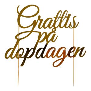 Caketopper - Grattis på Dopdagen