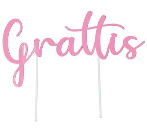 Caketopper - Grattis