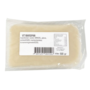 Kavelmarsipan - Vit