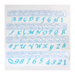 Utstickare - Kursiv Alfabet & Nummer
