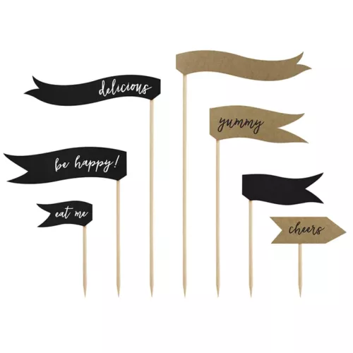 Cupcake Toppers - Flaggor Delicious