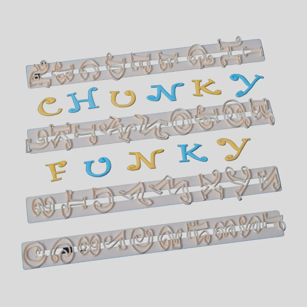 FMM Utstickare - Alfabet & Nummer Chunky Funky