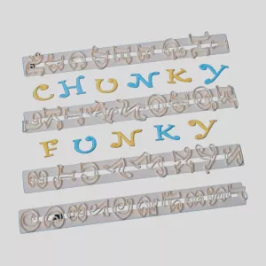 Utstickare - Chunky Funky Alfabet & Siffror