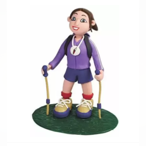 Claydough Caketopper - Hiker Lady