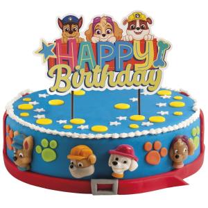Cake Topper - Paw Patrol Happy Birthday