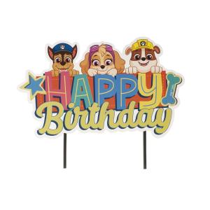 Cake Topper - Paw Patrol Happy Birthday