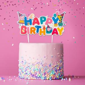 Cake Topper - Peppa Pig Happy Birthday