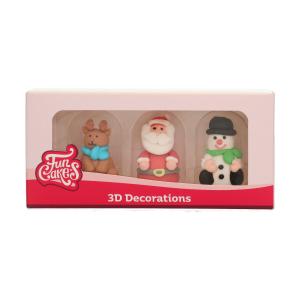 Sockerdekorationer 3D - Julfigurer