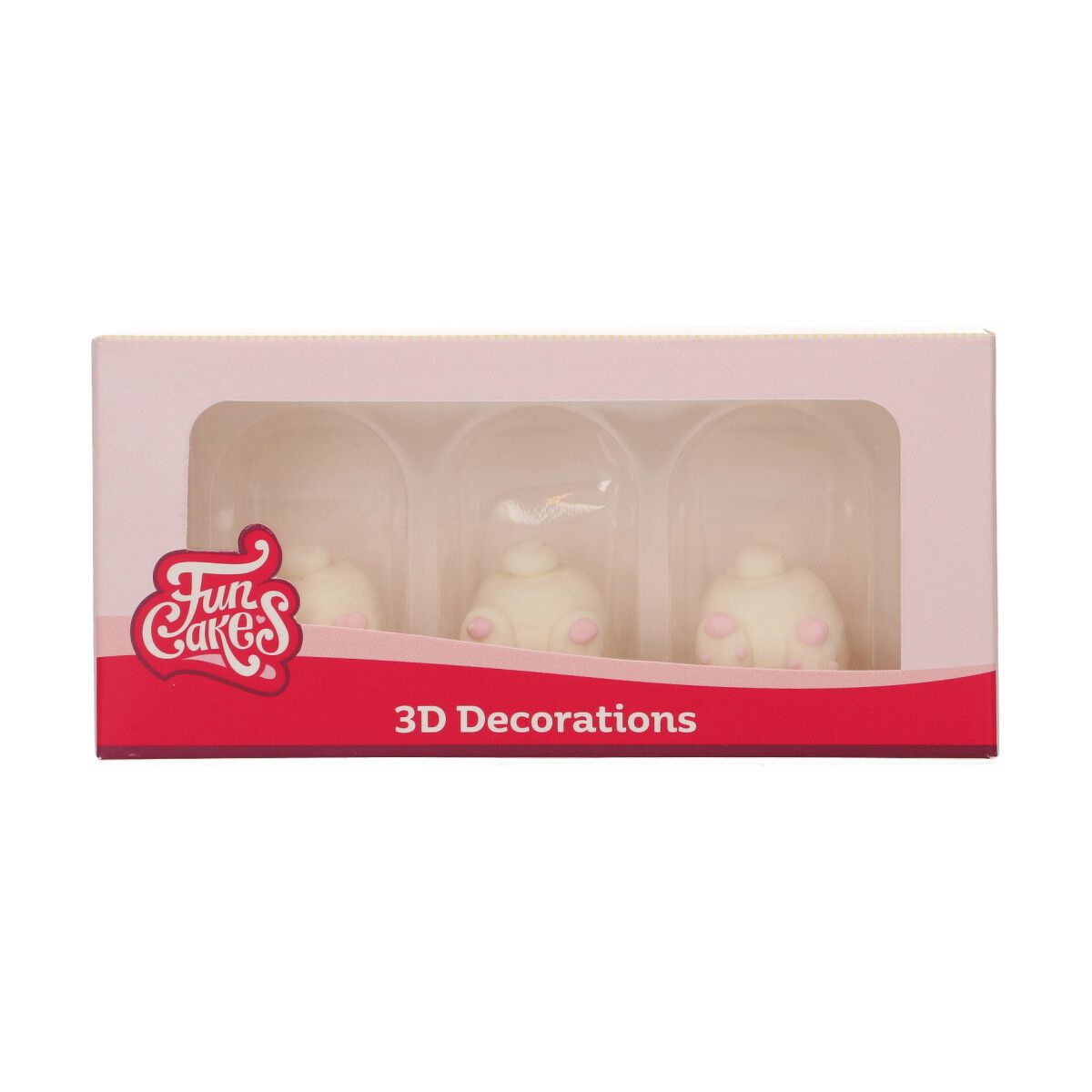 FC Sockerdekorationer 3D - Bunny Butts