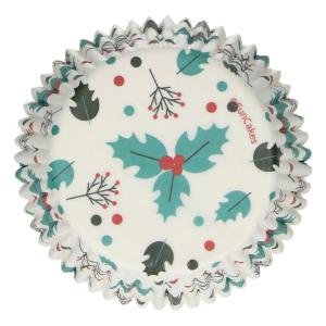 Baking Cups - Holly Leaf