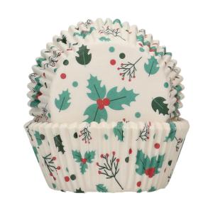 Baking Cups - Holly Leaf