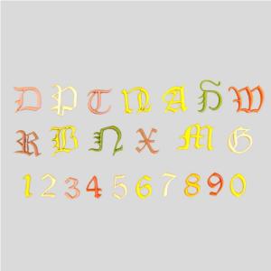 Utstickare - Old English Alfabet & Nummer