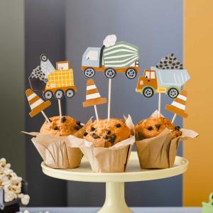 Cupcake Toppers - Construction Work