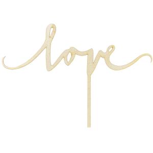 Caketoppers Trä - Love