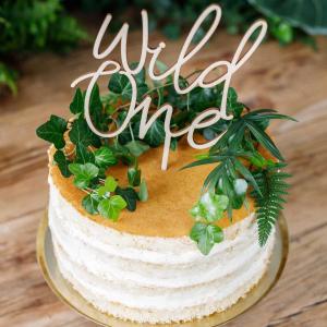 Caketopper Trä - Wild One