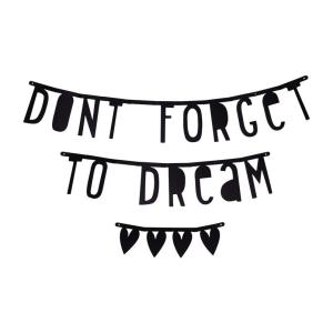 Bokstavsgirlang - Black