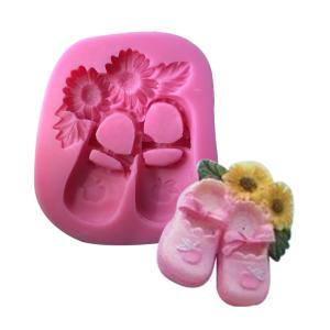 Siliconform - Booties med Blommor
