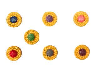 Sockerdekoration - Kokard Guld