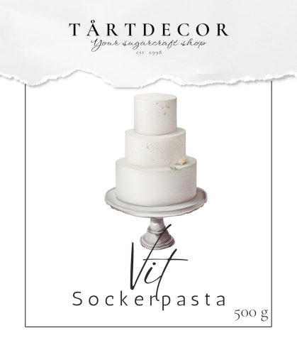 Tårtdecors Sugarpaste - Vit