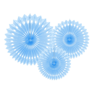 Tissue Fan - Ljusblå