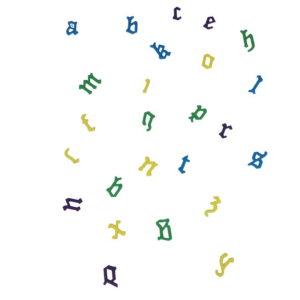 Utstickare - Old English Alfabet