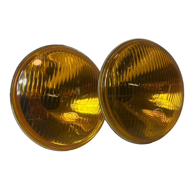 Strålkastarinsats gult glas H4