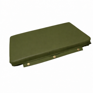 Sewn back cushion for bench