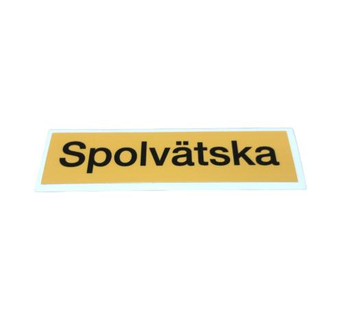 Sticker spolarvätska 30x115mm