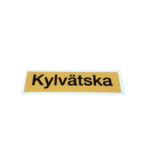 Sticker Kylvätska 30x115mm