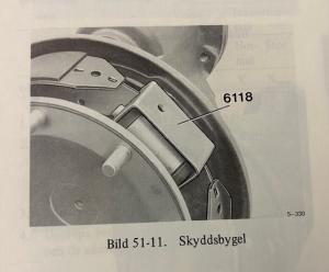 Bygel för byte av hjulcylinder