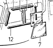 Front side window (Used part)Pos 7