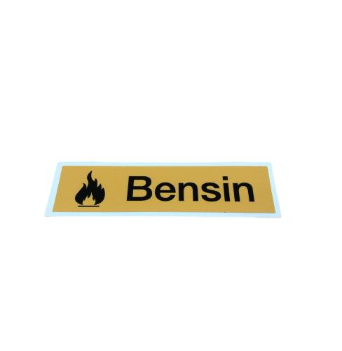 Sticker Bensin 30x115mm