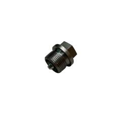 Oil drain plug for transfer case and portal hubb housing and gearbox