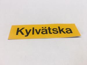 Sticker Kylvätska 30x115mm