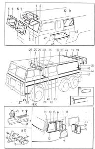 Bakre sidoruta till framdörr 