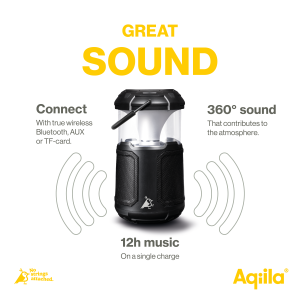 Aqiila  Soundbird B10 LED-lampa med högtalare