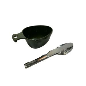 Cup and cutlery