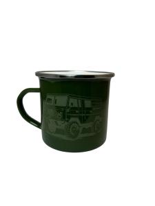Enamel mug green