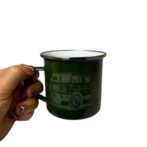 Enamel mug green
