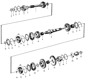 Mutter till växellådan
